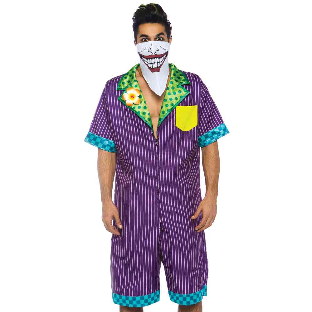 Leg Avenue - Super Villain Jumpsuit Kostuum - Paars/Paars